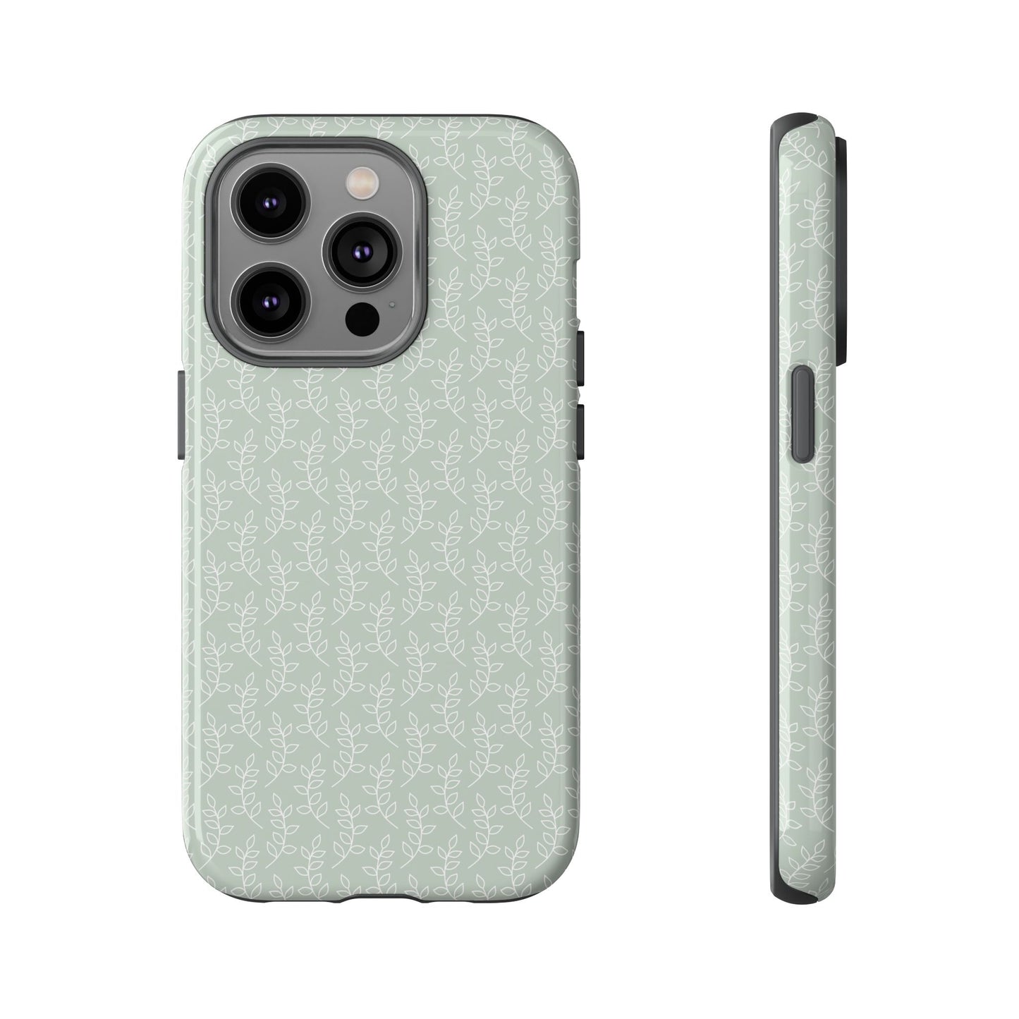 Minimal Leaf Print iPhone Case