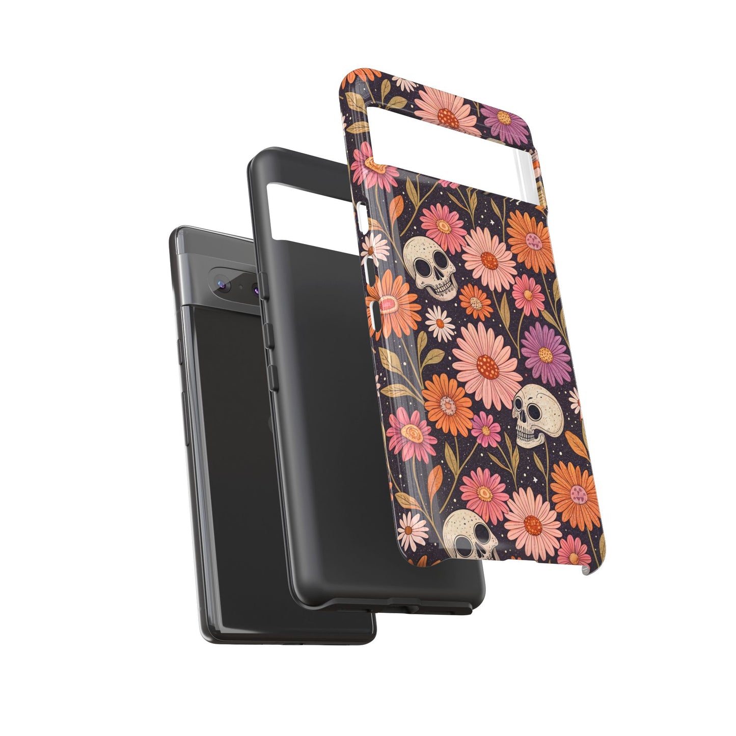 Skulls & Fall Florals Google Pixel Case