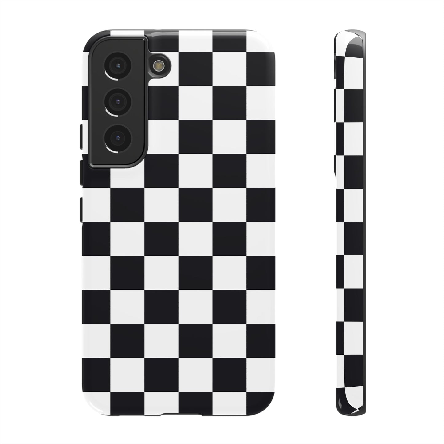 Black & White Checkerboard Samsung Case