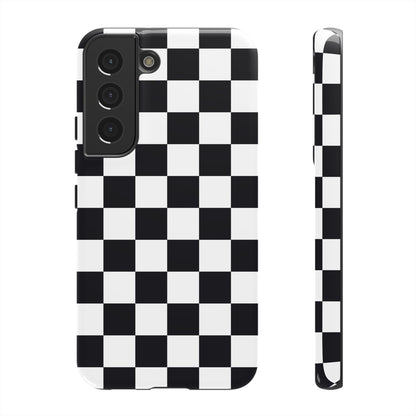 Black & White Checkerboard Samsung Case