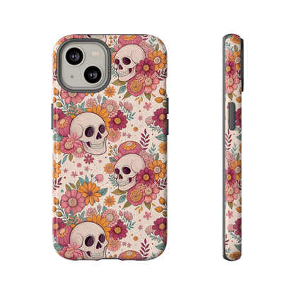 Floral Skull iPhone Case