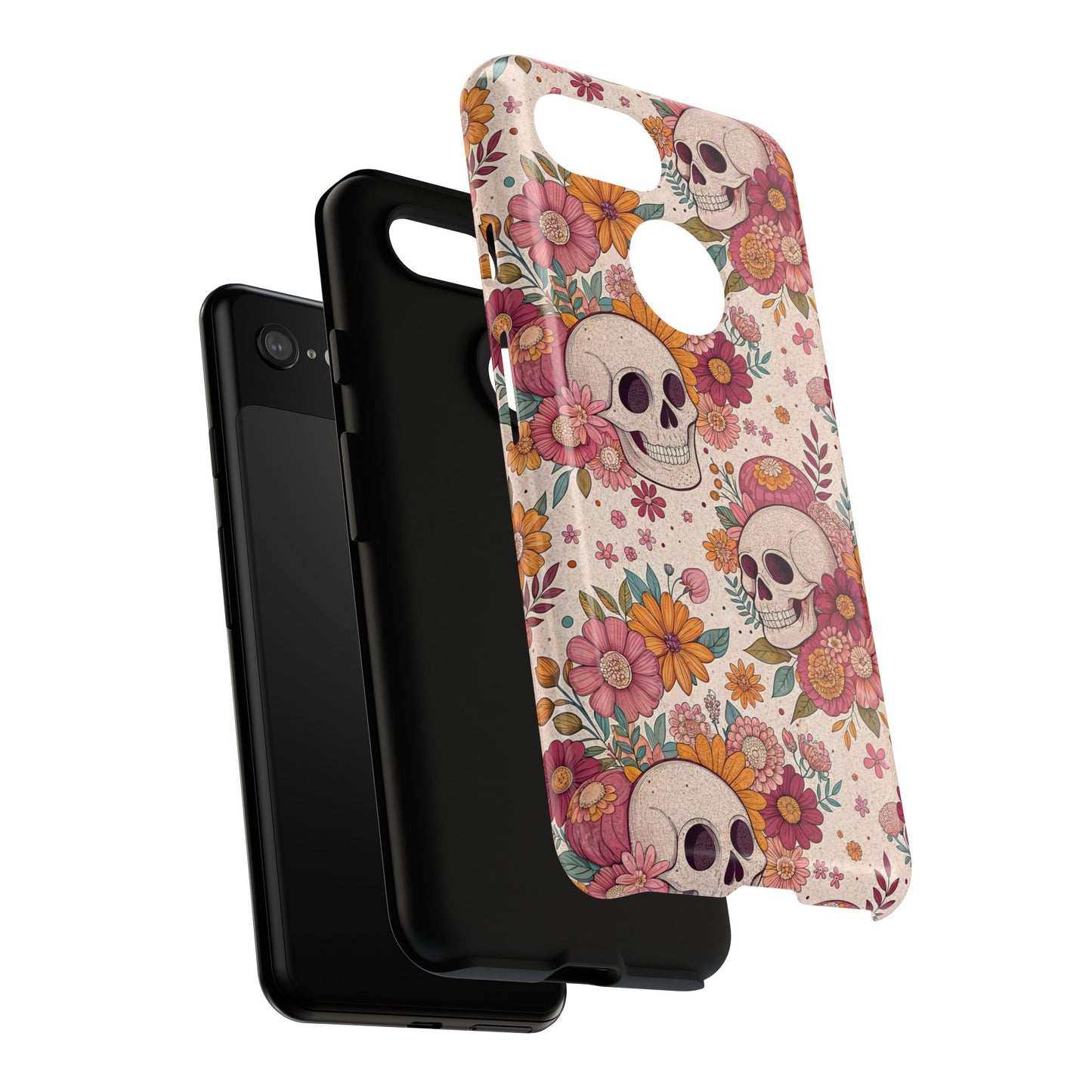 Floral Skull Google Pixel Case