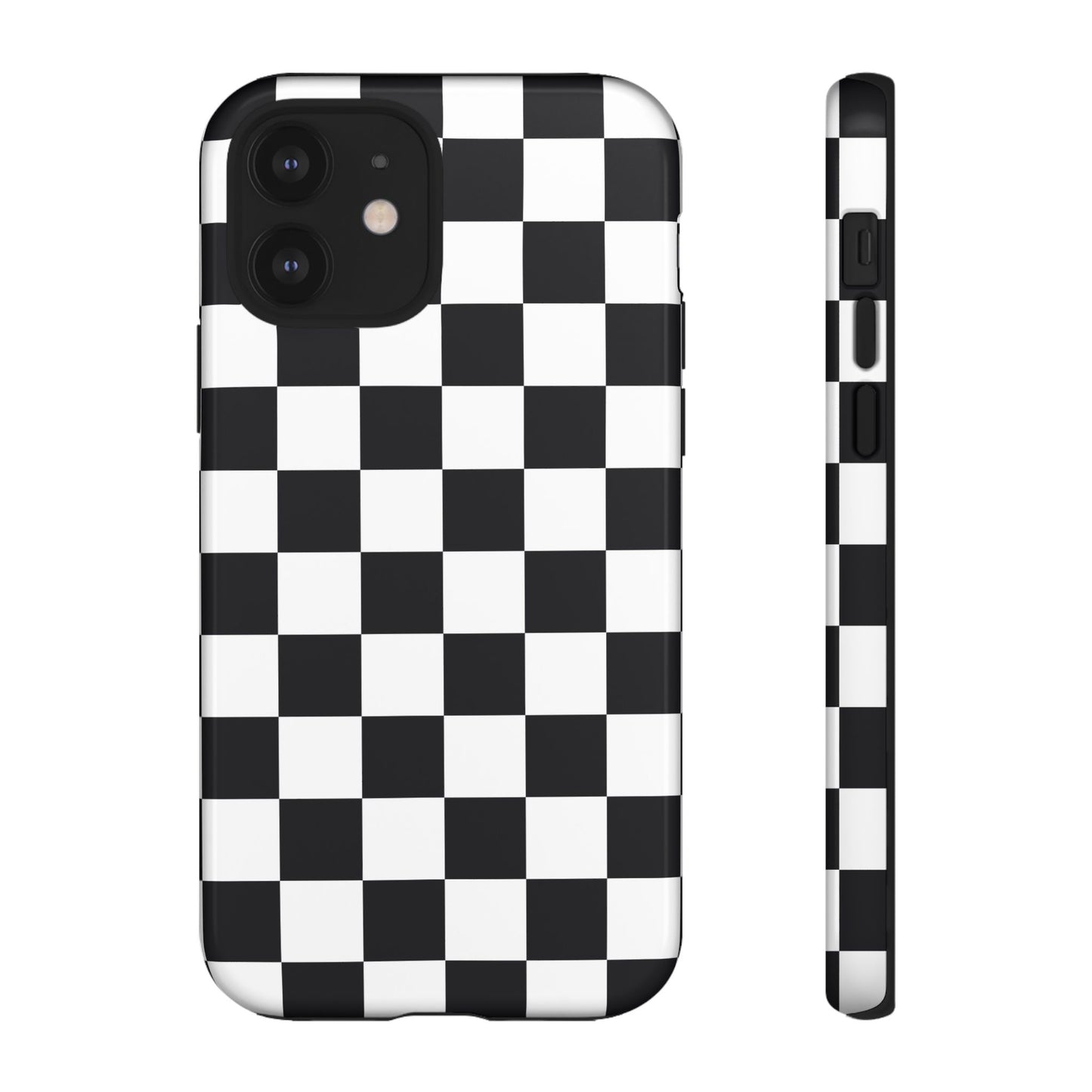 Black & White Checkerboard iPhone Case