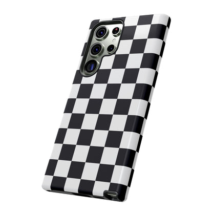 Black & White Checkerboard Samsung Case