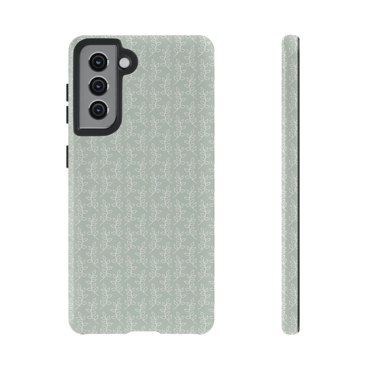 Minimal Leaf Print Samsung Case
