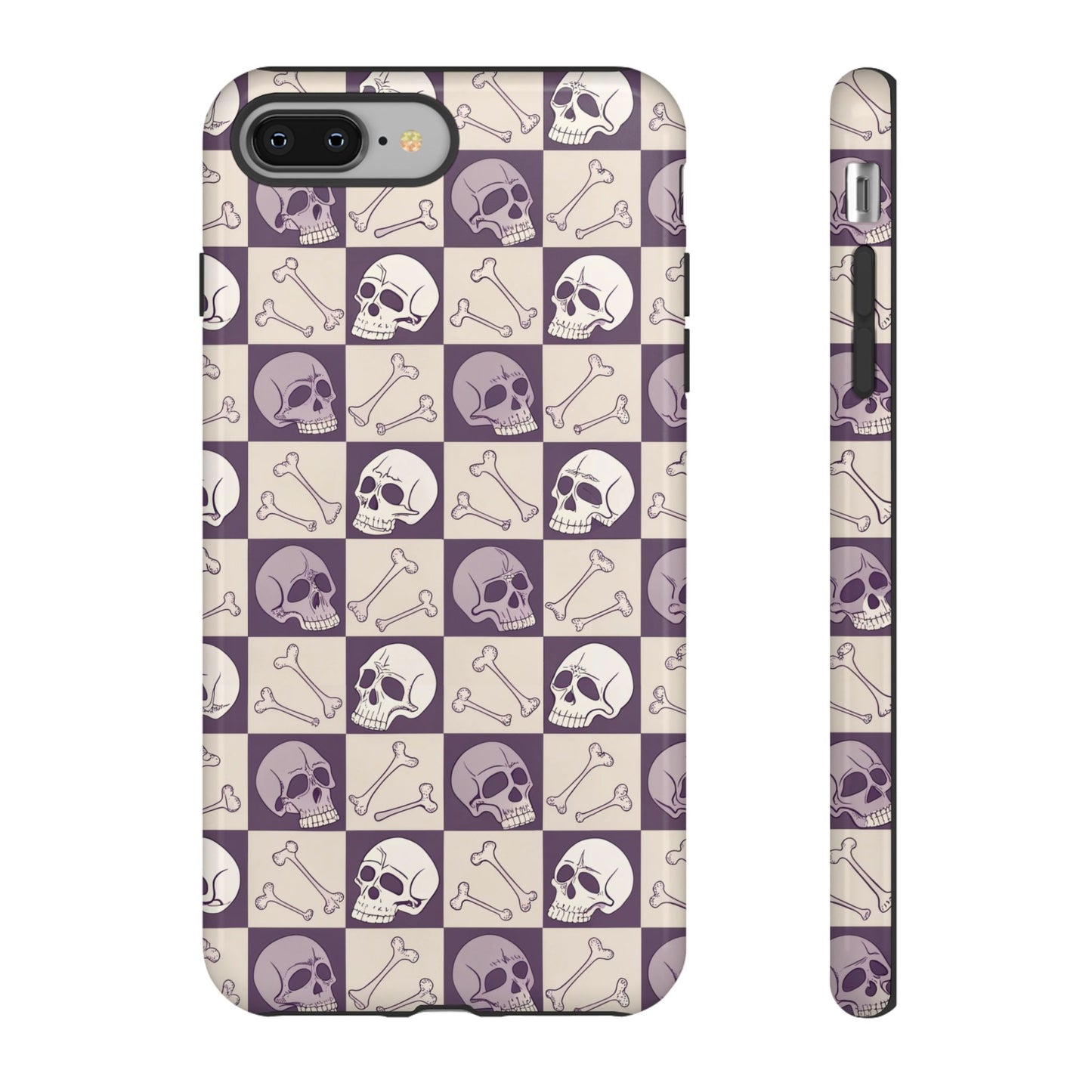 Skull & Bones Checkered iPhone Case