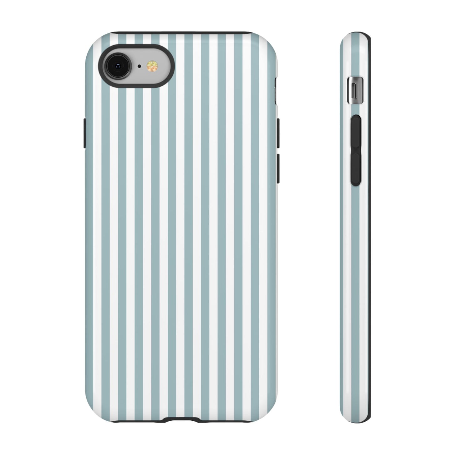 Blue & White Stripe iPhone Case