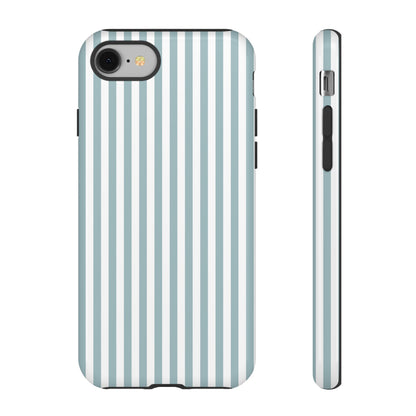 Blue & White Stripe iPhone Case