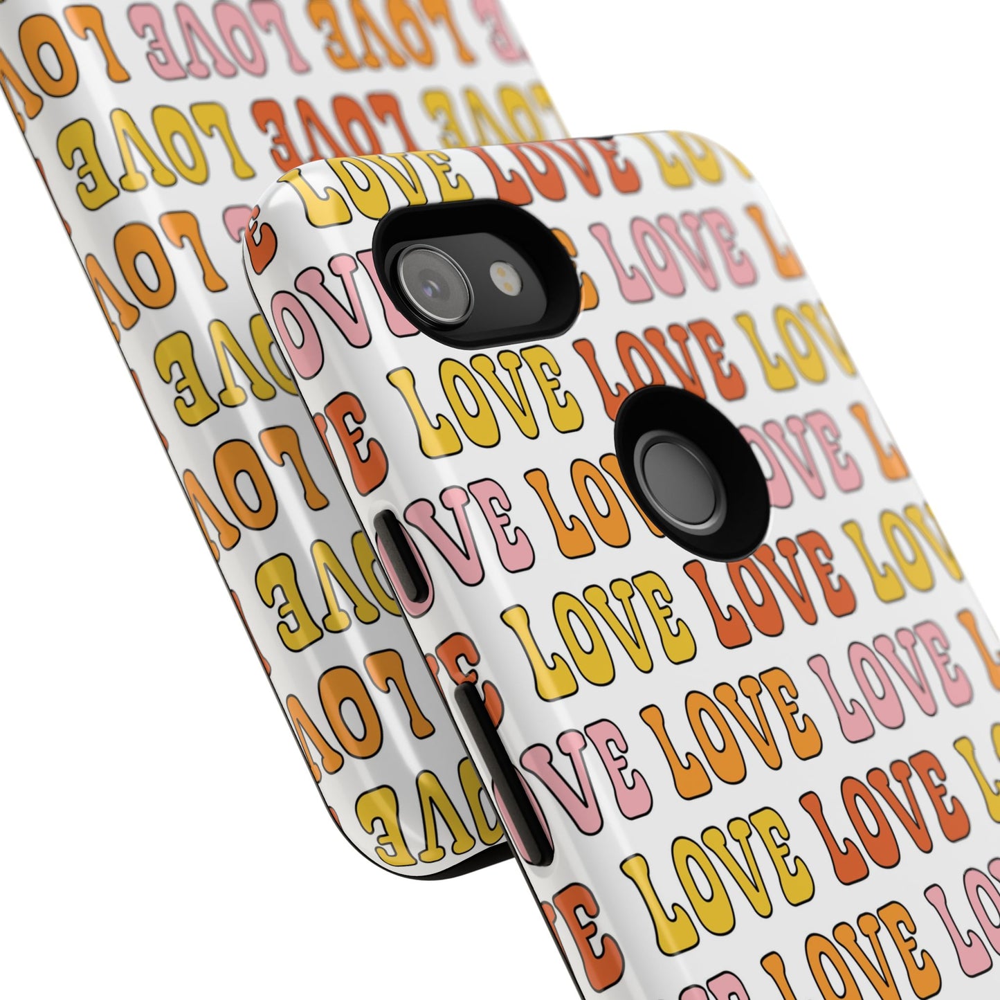 Retro LOVE Typography Google Pixel Case
