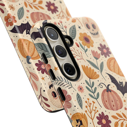 Halloween Skulls & Pumpkins Floral Samsung Case