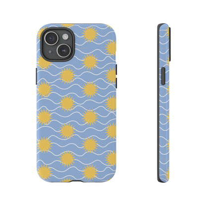 Sunny Waves Blue iPhone Case