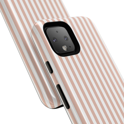 Blush & White Stripe Google Pixel Case
