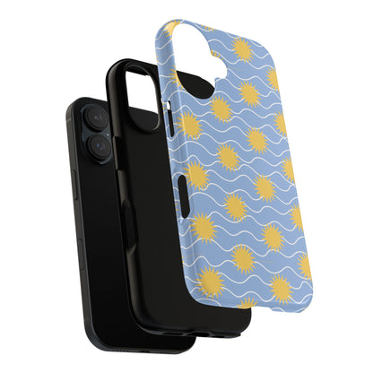 Sunny Waves Blue iPhone Case