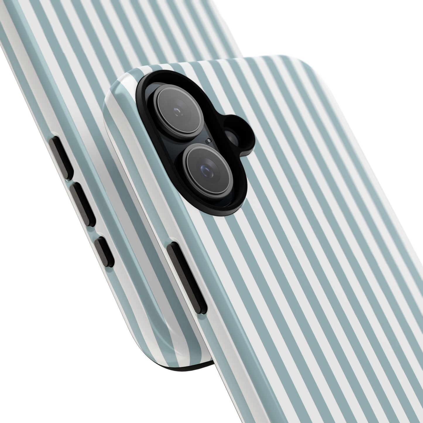 Blue & White Stripe iPhone Case