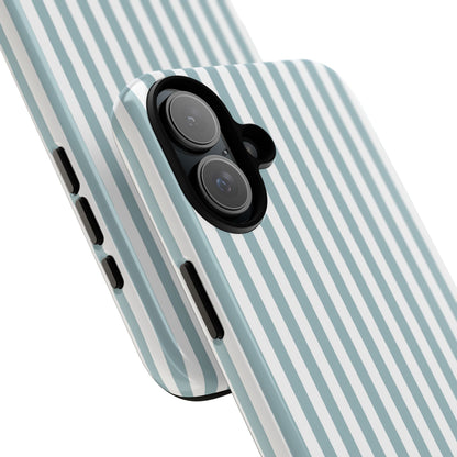 Blue & White Stripe iPhone Case