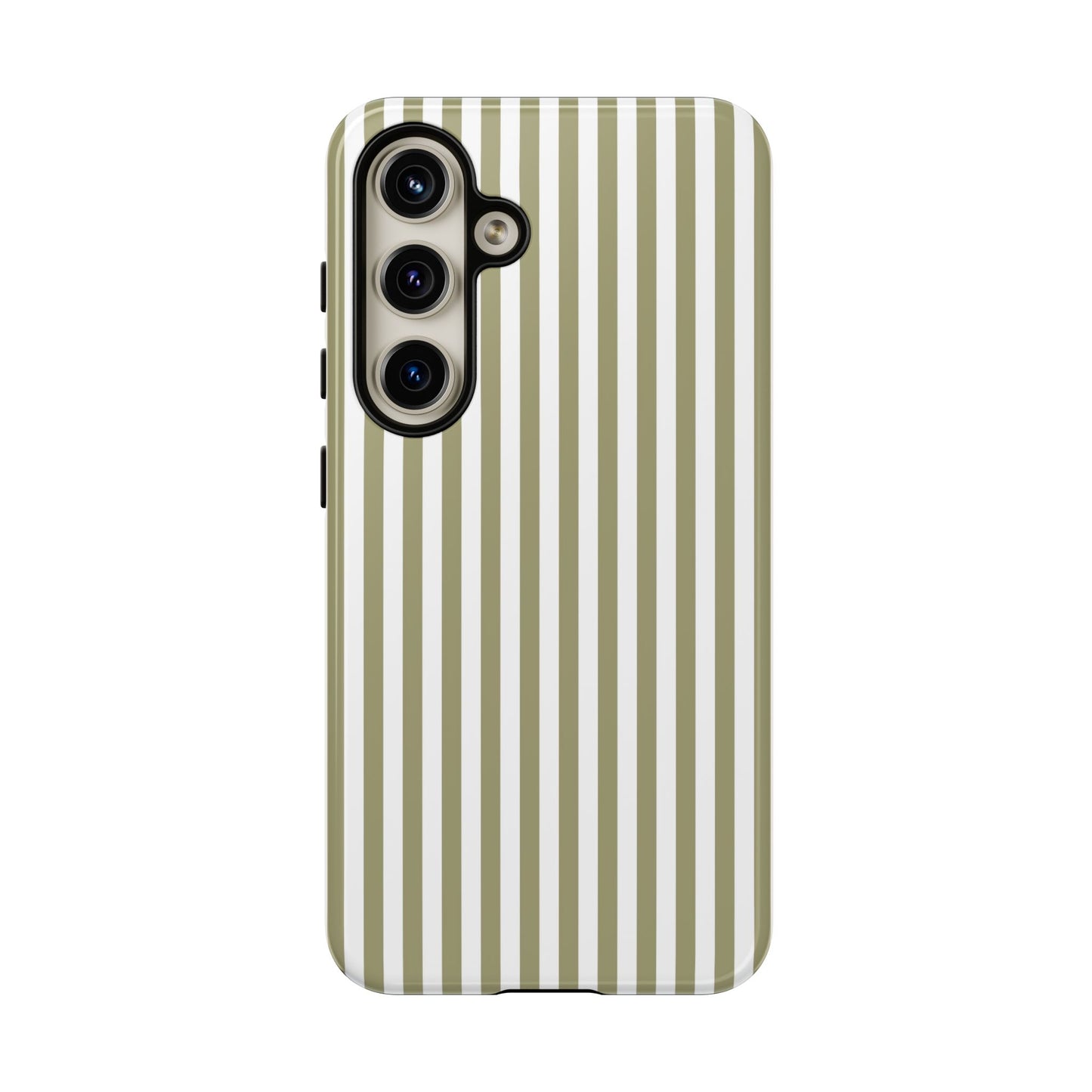 Sage & White Stripe Samsung Case