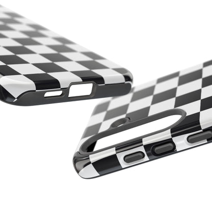 Black & White Checkerboard Samsung Case