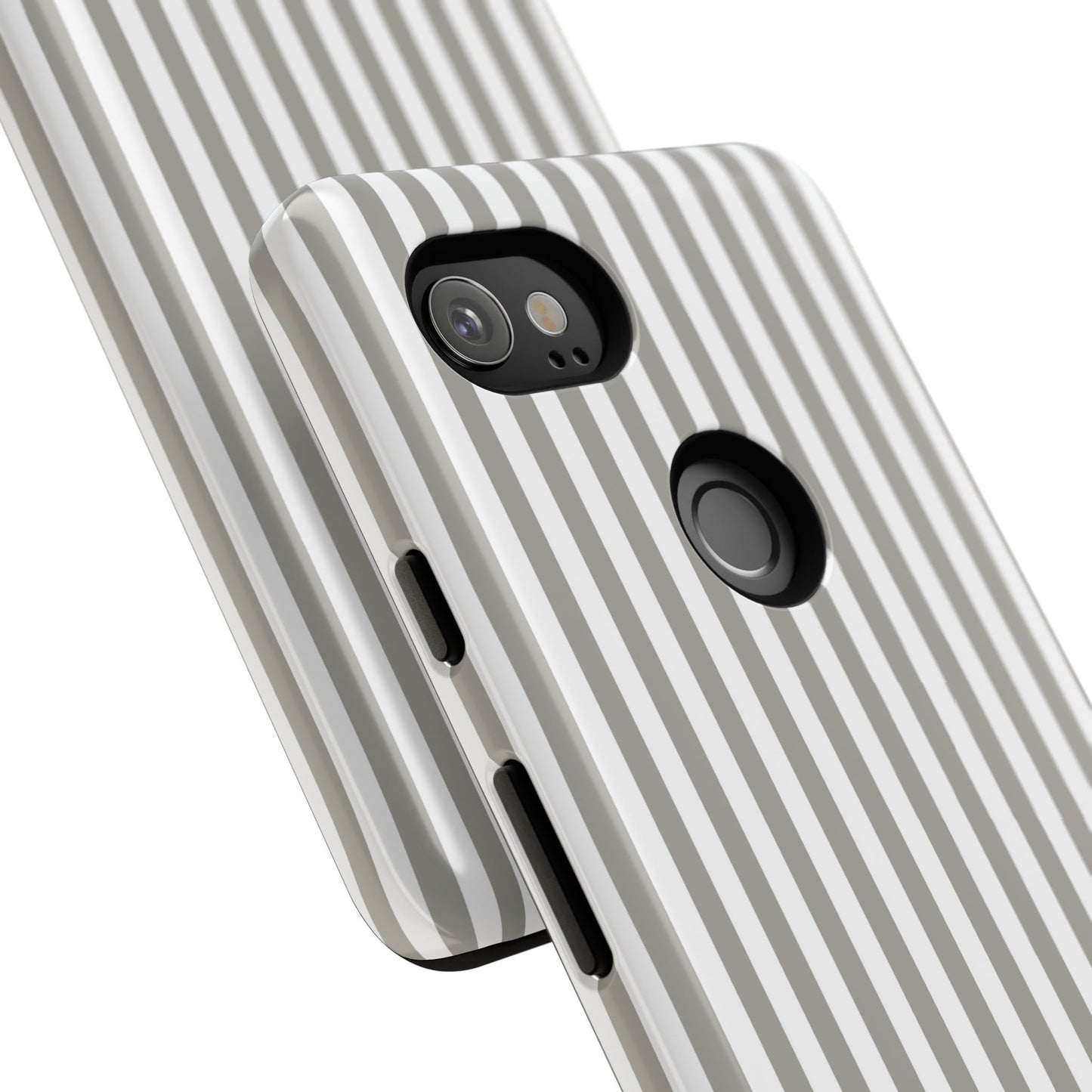 Gray & White Stripe Google Pixel Case