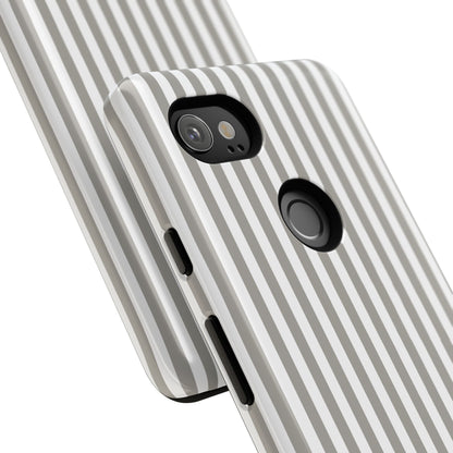 Gray & White Stripe Google Pixel Case