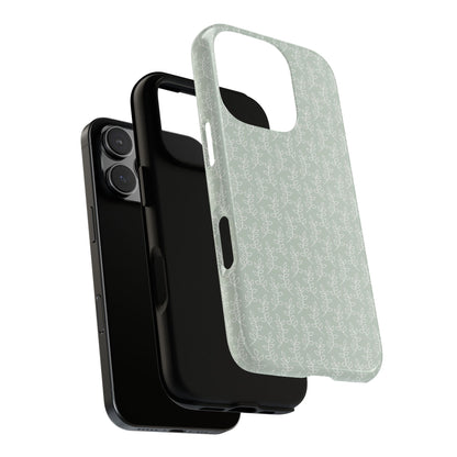 Minimal Leaf Print iPhone Case