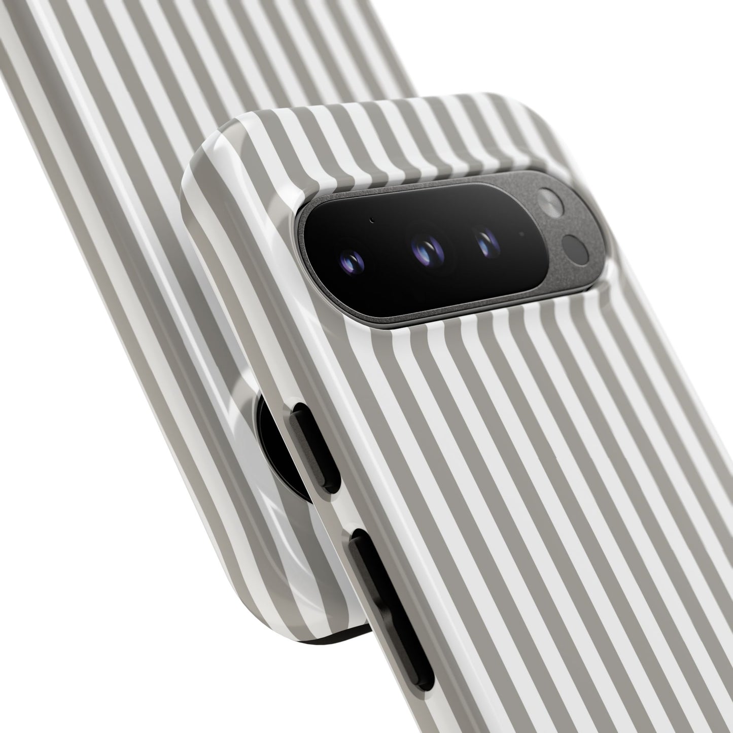 Gray & White Stripe Google Pixel Case