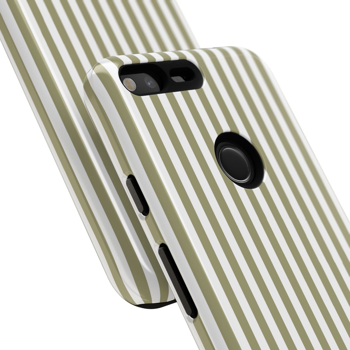 Sage & White Stripe Google Pixel Case
