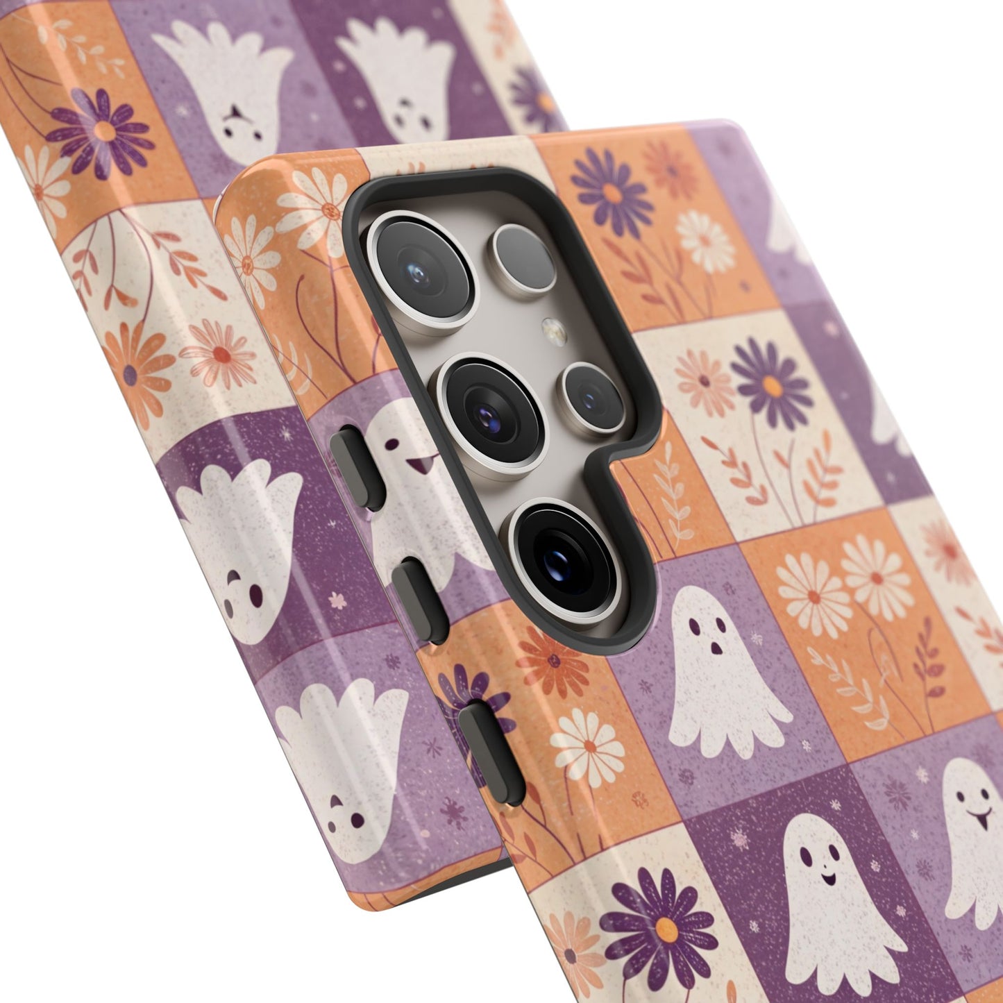 Ghost Floral Checkerboard Samsung Case