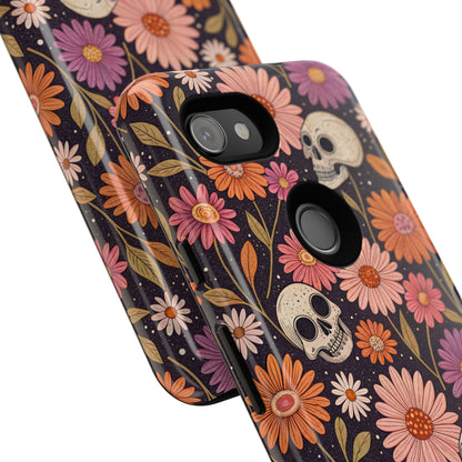 Skulls & Fall Florals Google Pixel Case