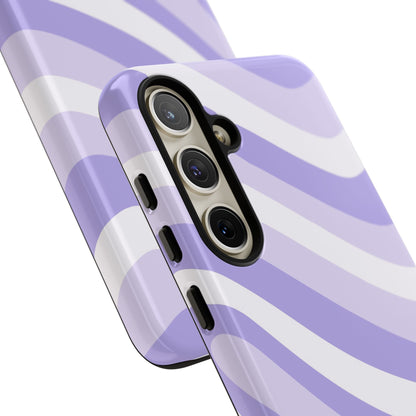 Lavender Wave Abstract Samsung Case