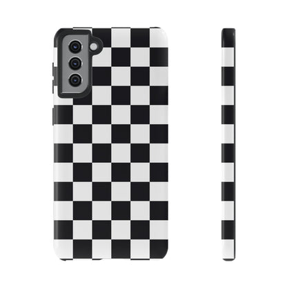 Black & White Checkerboard Samsung Case