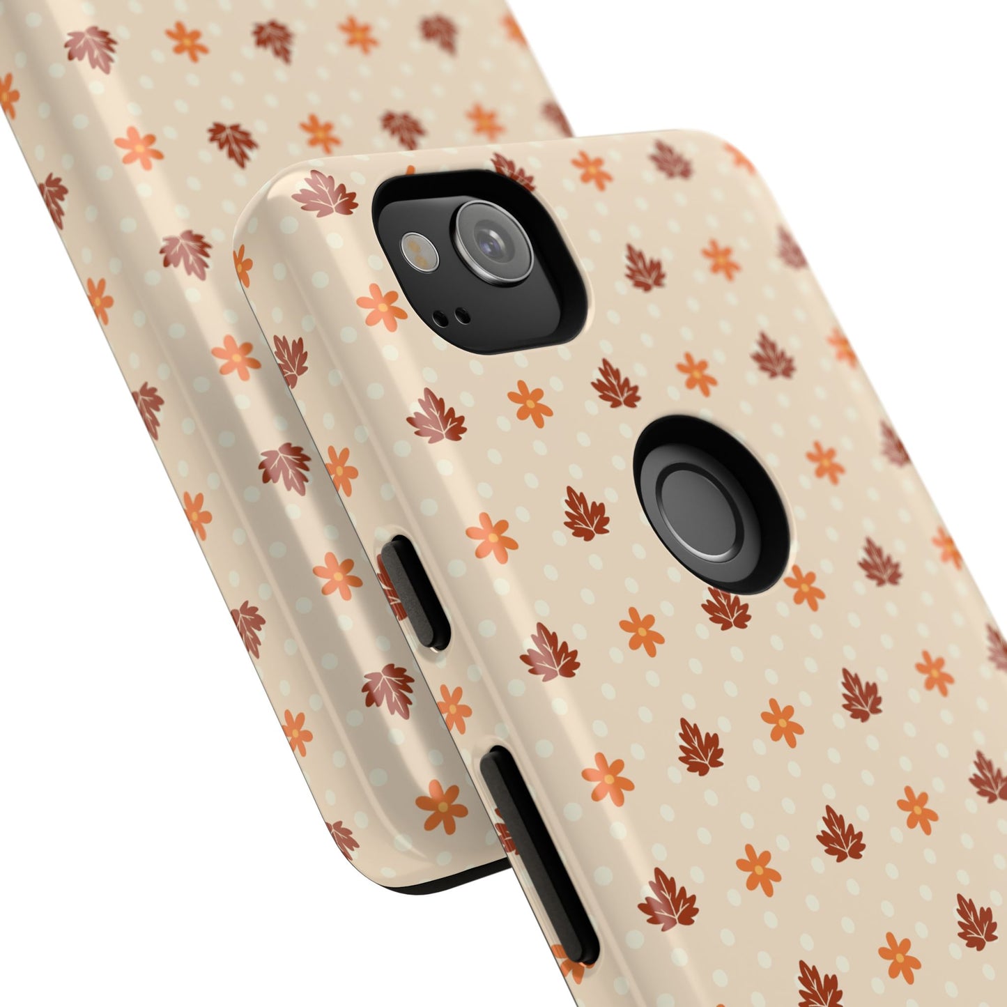Beige Fall Floral Polka Dot Google Pixel Case