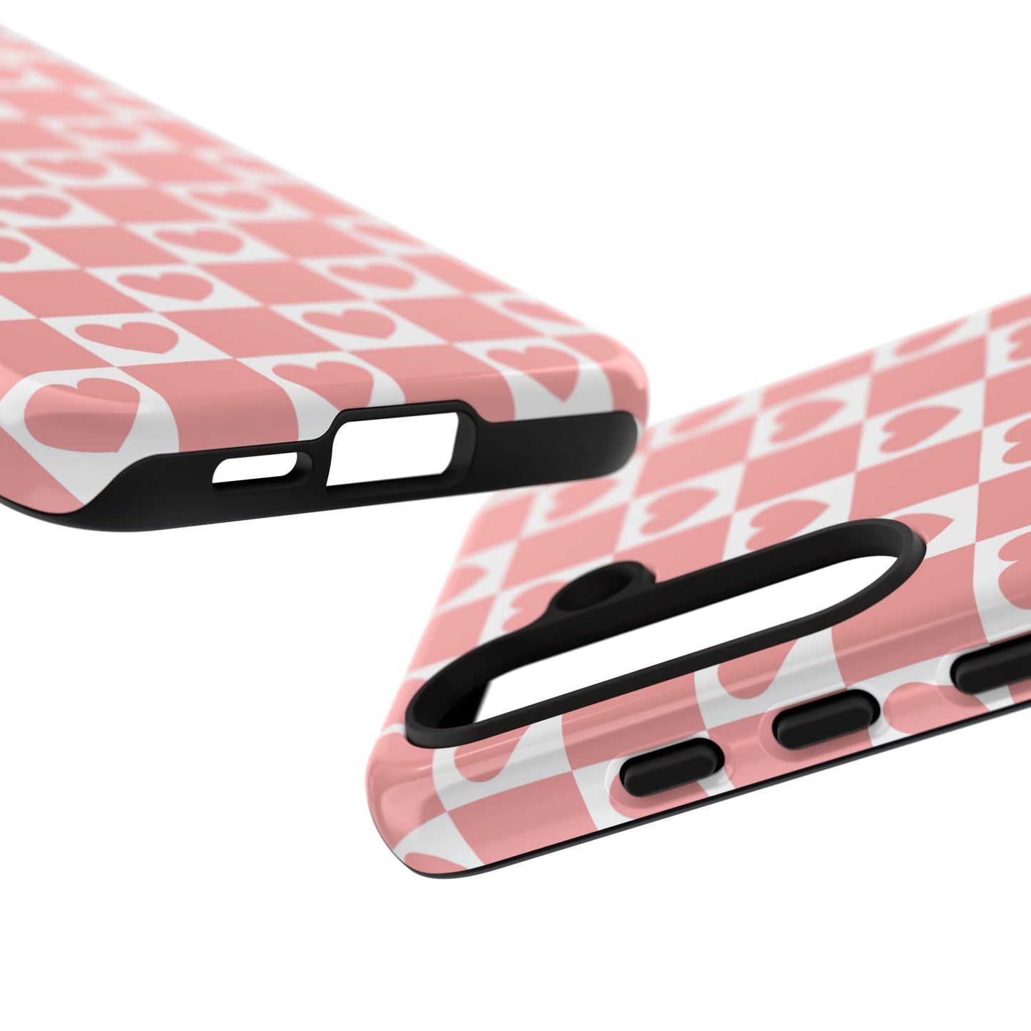 Pink Heart Checkerboard Samsung Case