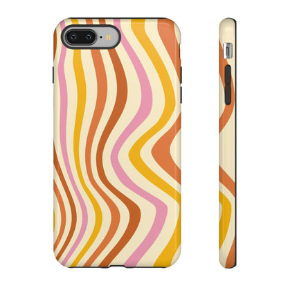 Retro Sunset Wave iPhone Case