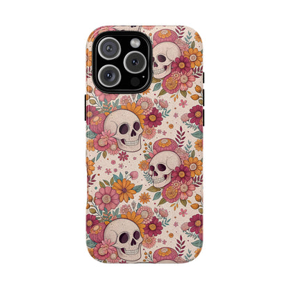 Floral Skull iPhone Case