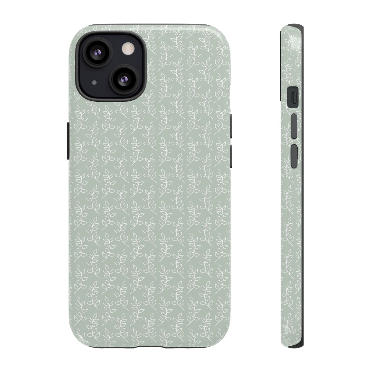 Minimal Leaf Print iPhone Case