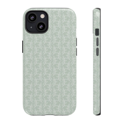 Minimal Leaf Print iPhone Case
