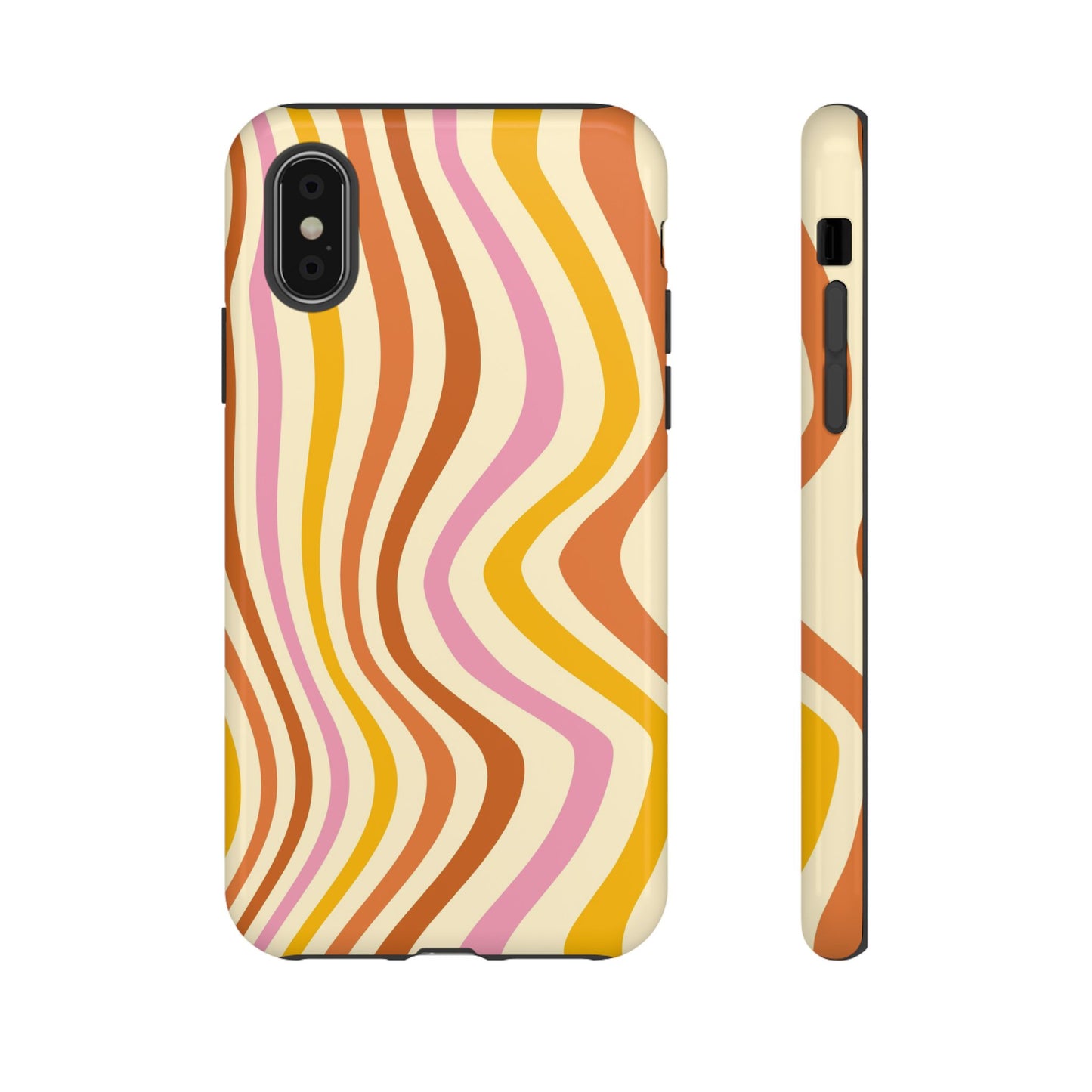 Retro Sunset Wave iPhone Case