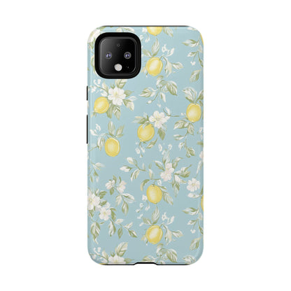 Lemon Blossom Blue Google Pixel Case