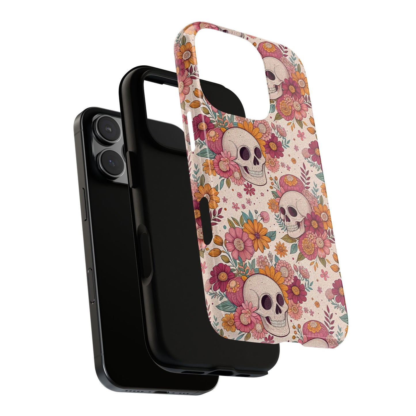 Floral Skull iPhone Case