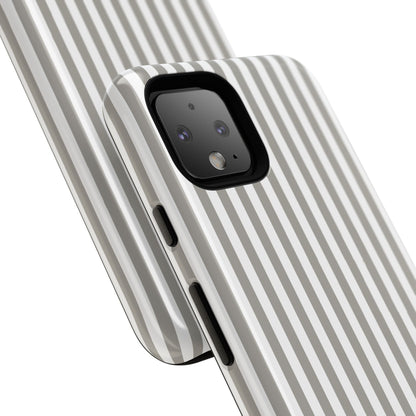 Gray & White Stripe Google Pixel Case