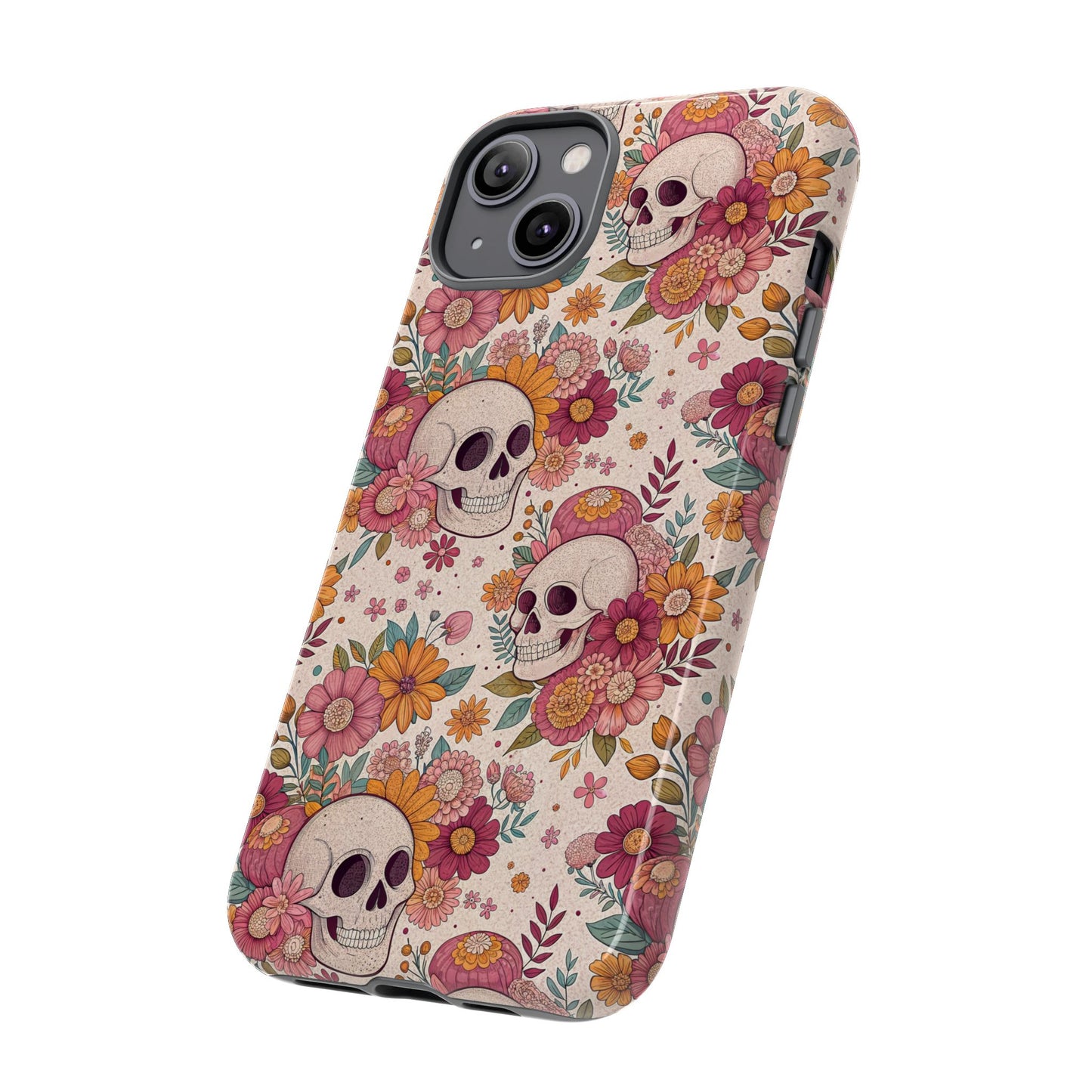 Floral Skull iPhone Case