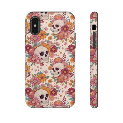 Floral Skull iPhone Case