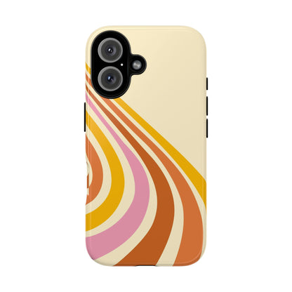 Retro Wave Swirl iPhone Case
