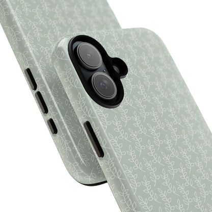Minimal Leaf Print iPhone Case