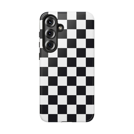 Black & White Checkerboard Samsung Case