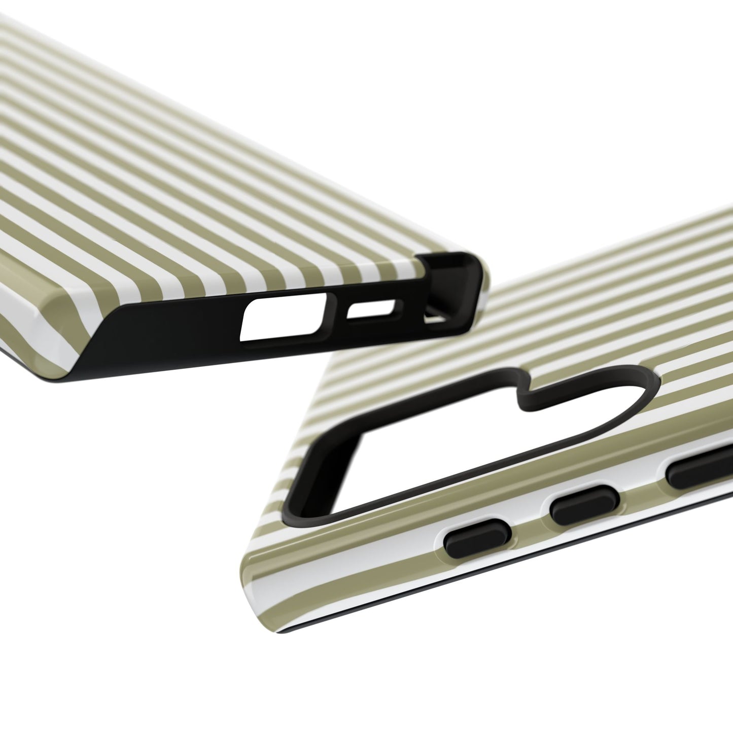 Sage & White Stripe Samsung Case
