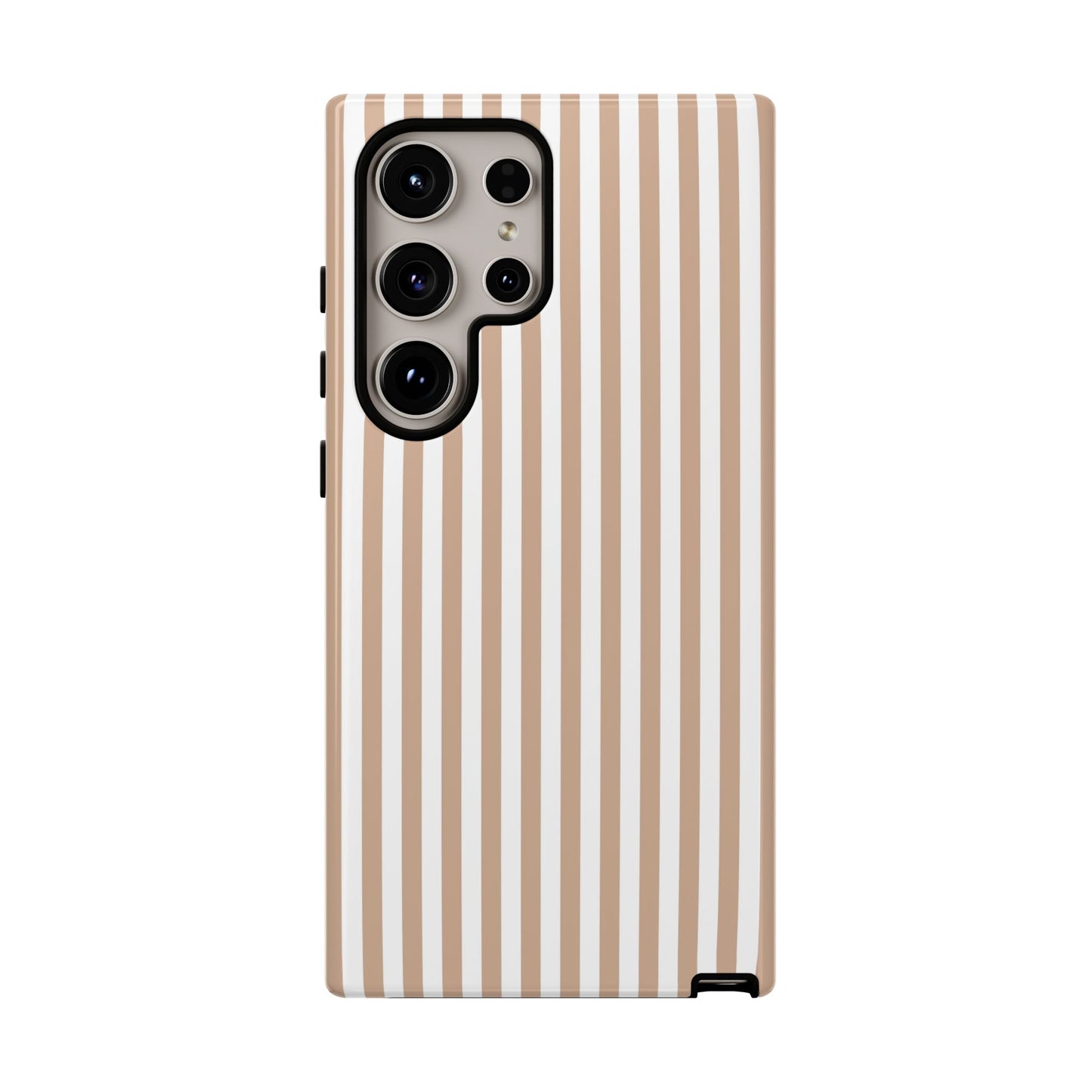 Tan & White Stripe Samsung Case
