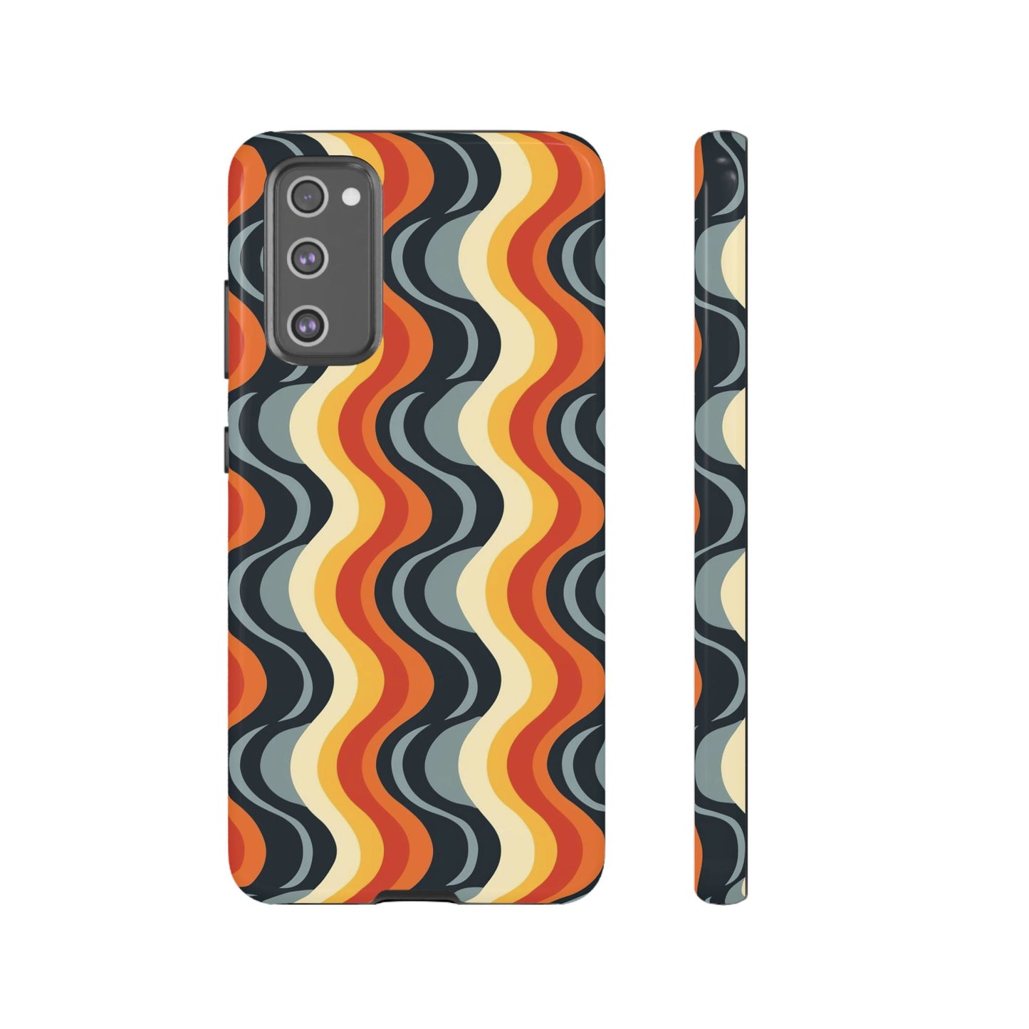 Retro Wavy Stripe Samsung Phone Case