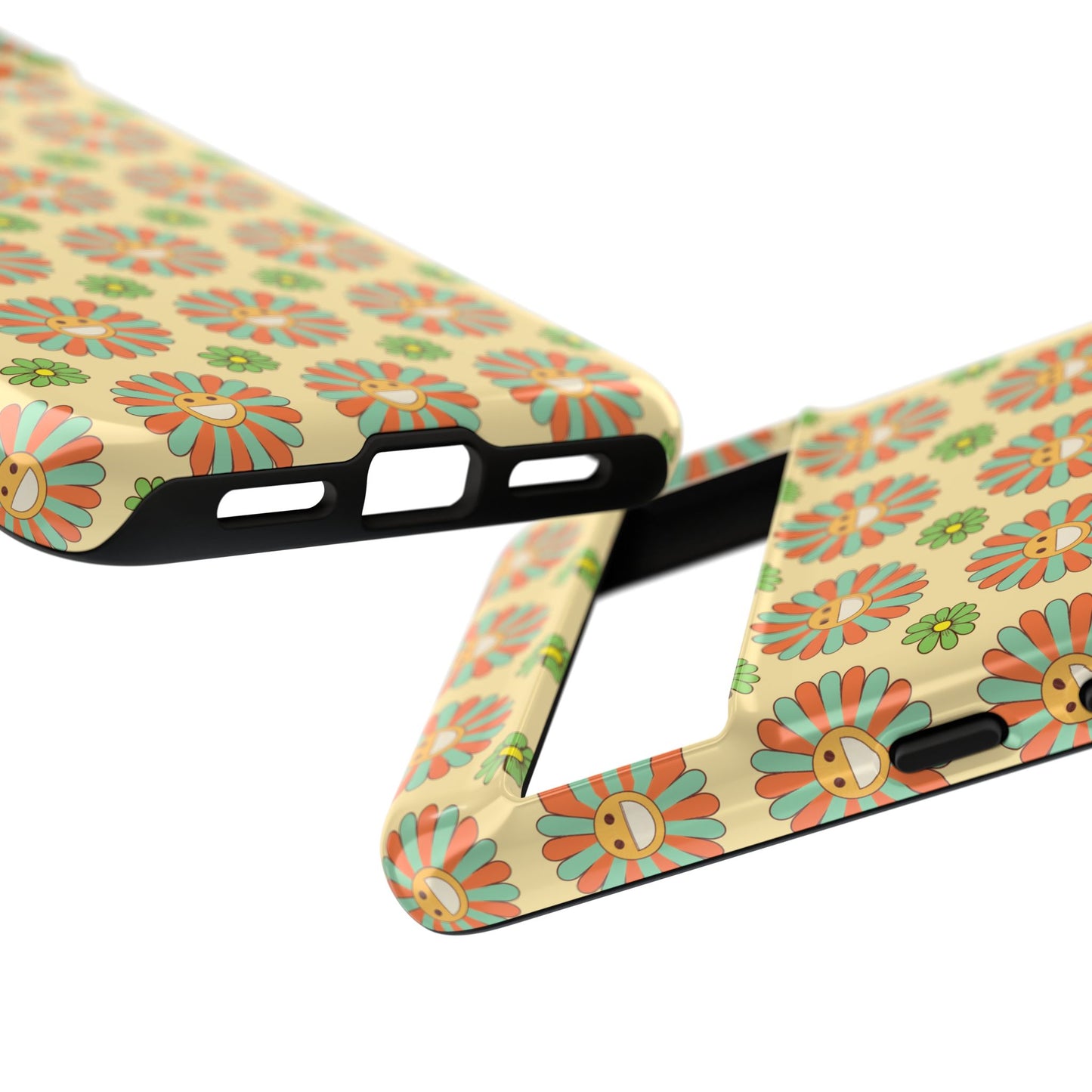 Smiley Retro Floral Google Pixel Case
