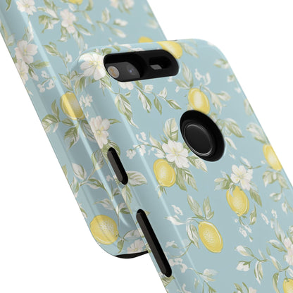 Lemon Blossom Blue Google Pixel Case